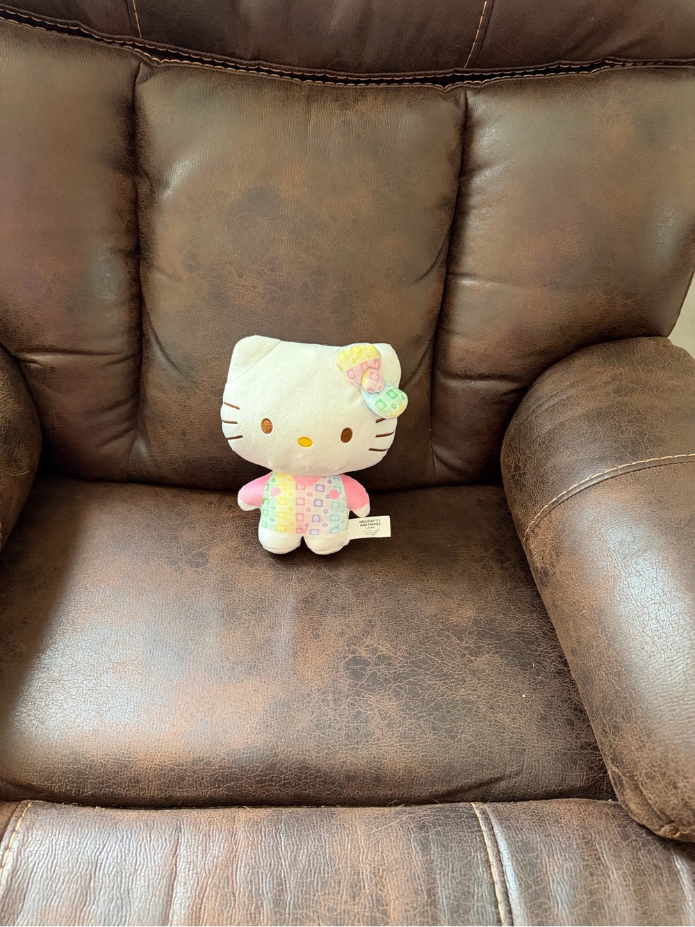 Sanrio Hello Kitty Plush in White with Pink and Pastel Accents